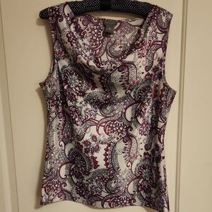 Ann Taylor Multicolor Paisley Blouse